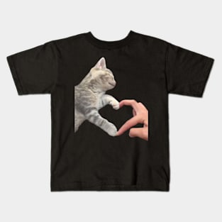 Kitty heart Kids T-Shirt